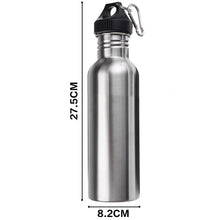 Load image into Gallery viewer, 1000 ml Stainless Steel Wide Mouth Drinking Water Bottle Outdoor Travel Sports Cycle Climbing Bottles Portable Kettles