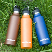 Load image into Gallery viewer, FEIJIAN Premium Vacuum Insulated Stainless Steel Sports Water Bottle Wide Mouth Thermos Leak-proof Flask Canteen 600mL 20oz