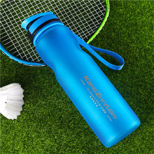 Load image into Gallery viewer, 1000ml Water Bottle Plastic Sports Water Bottle Portable Bike Outdoor Cycling Drink Fruit Infuser Shaker portable Bottles Gift