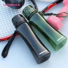 Load image into Gallery viewer, New UZSPACE 350ml 500ML Sports Water Bottles Tritan Protein shaker Portable leakproof outdoor plastic My Drink bottle for water