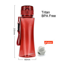 Load image into Gallery viewer, New UZSPACE 350ml 500ML Sports Water Bottles Tritan Protein shaker Portable leakproof outdoor plastic My Drink bottle for water