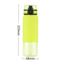 Load image into Gallery viewer, UZSPACE 350ml/500ml Fruit Tea Water Bottle Silicone Case Portable Fashion Plastic Outdoor Sports My Drink Water Bottle BPA Free