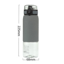 Load image into Gallery viewer, UZSPACE 350ml/500ml Fruit Tea Water Bottle Silicone Case Portable Fashion Plastic Outdoor Sports My Drink Water Bottle BPA Free