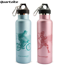 Load image into Gallery viewer, New Arrive 600ML Wide Mouth Stainless Steel Water Bottle Outdoor Travel Sport For Cycling Climbing insulation Water Bottle