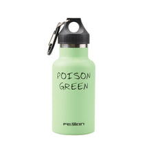 Load image into Gallery viewer, FEIJIAN Premium Vacuum Insulated Stainless Steel Sports Water Bottle Wide Mouth Thermos Flask LoopCap with Carabiner 350mL 12oz