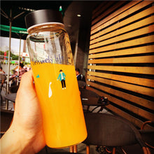 Load image into Gallery viewer, 500ML 4 Abstract Character Style New Water Bottle Sport Leak Proof Glass kettle Fashion Travel Drink Bottle Outdoor Best Gift