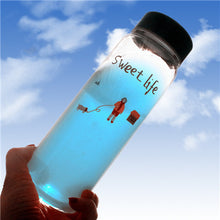 Load image into Gallery viewer, 500ML 4 Abstract Character Style New Water Bottle Sport Leak Proof Glass kettle Fashion Travel Drink Bottle Outdoor Best Gift