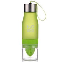 Load image into Gallery viewer, 650ml Bottle H20 plastic Fruit bottle Drink Outdoor Sports Juice Lemon Portable Bike Travel Water Bottle Summer Sports Bottles