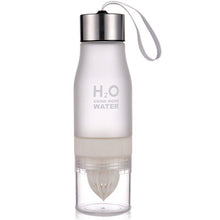 Load image into Gallery viewer, 650ml Bottle H20 plastic Fruit bottle Drink Outdoor Sports Juice Lemon Portable Bike Travel Water Bottle Summer Sports Bottles