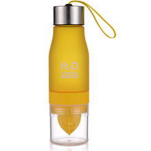 Load image into Gallery viewer, 650ml Bottle H20 plastic Fruit bottle Drink Outdoor Sports Juice Lemon Portable Bike Travel Water Bottle Summer Sports Bottles