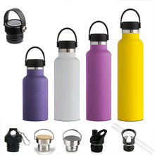 Load image into Gallery viewer, Outdoor Hiking Camping Thermos Water Bottle Stainless Steel Vacuum Water Bottle Portable Wide Mouth Thermos Cycling Water Bottle