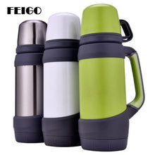 Load image into Gallery viewer, FEIGO 1000ml/1200ml Stainless Steel Insulated Vacuum Flask Thermos Bottle Outdoor Travel Pot Thermal Wide Mouth Thermoses F698